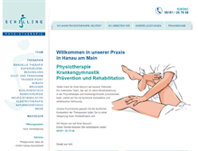 Tablet Screenshot of physiotherapie-schilling.com